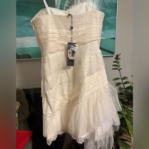 BCBGMaxAzria | Dresses | Bcbgmaxazria Mini White Tulle Dress 2 | Poshmark